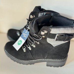 Universal Thread Kelly Black Grey Combat Boots Memory Foam